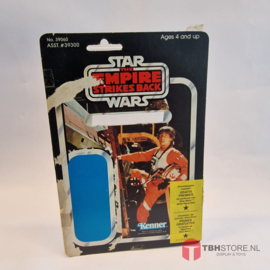 Vintage Star Wars Cardback Luke Skywalker X-Wing Pilot Yellow Clipper Wrap