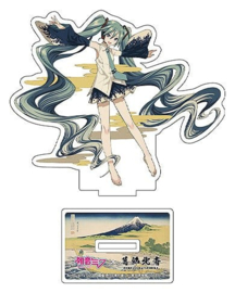 (Pre-order) Hatsune Miku x Katsushika Hokusai iXima Die-Cut Acrylic Stand The Great Wave off Kanagawa 10 cm (5)