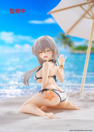 (Pre-order) Uzaki-chan Wants to Hang Out! PVC Statue Desktop Cute Figure Tsuki Uzaki (Swimwear Ver.) 13 cm          