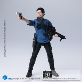 (Pre-order) The Walking Dead Exquisite Mini Series  Actionfigur 1/18 Glenn 11 cm