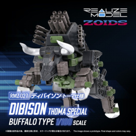 (Pre-order) Zoids Plastic Model Kit 1/100 RMZ-027 Dibison Thoma Special 22 cm