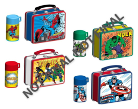 (Pre-order) Marvel Lunch Time Collectibles Mini Figures 6 cm Display (12)