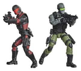 (Pre-order) G.I. Joe Classified Series Action Figure & Vehicle Set Snake Eyes & Varmint ATV vs. Stealth Viper & Cobra Stealth Flight Pod (Trubble Bubble) 15 cm