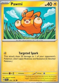Pokémon TCG - Pawmi - Stellar Crown - 056/142 Reverse Holo