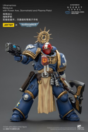 (Pre-order) Warhammer 40,000 Action Figure Ultramarines Metaurus with Power Axe, Stormshield and Plasma Pistol 13 cm