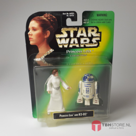 Star Wars POTF2 Green Princess Leia and R2-D2