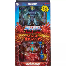 PRE-ORDER MOTU Masters of the Universe x Stranger Things Origins 2-Pack Skeletor & Demogorgon