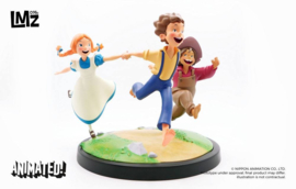 The Adventures of Tom Sawyer Animated! Statue Tom, Huck & Becky 23 cm