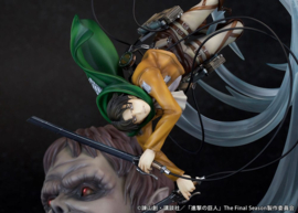 PRE-ORDER Attack on Titan PVC Statue 1/7 Levi vs Beast Titan Ver. 28 cm