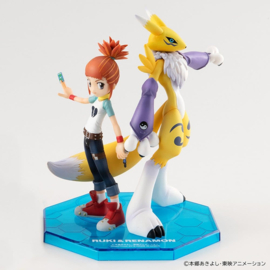 (Pre-order) Digimon Tamers G.E.M. Series PVC Figure Renamon & Ruki Makino 13 cm (Repeat)