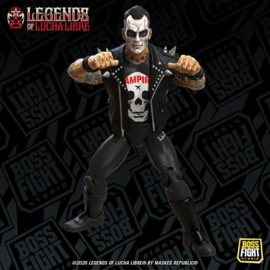 (Pre-order) Legends of Lucha Libre Fanaticos Action Figure Vampiro Coffin Box Resurrected 15 cm