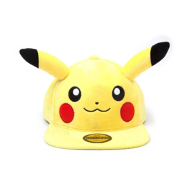 PokÃ©mon Plush Snapback Cap Embarrassed Pikachu