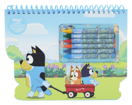 (Pre-order) Bluey Travel Colouring Set
