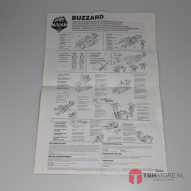 M.A.S.K. Buzzard Poster with instructions