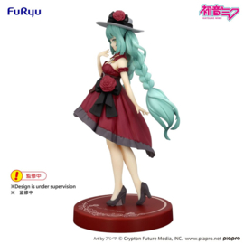 (Pre-order) Hatsune Miku Trio-Try-iT PVC Statue Hatsune Miku Outing Dress Red Color Ver. 19 cm