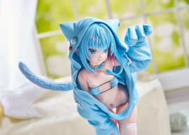 (Pre-order) Virtual illustrator Kanzarin PVC Figure 1/6 kanzarin-chan: Cat-Eared Hoodie Ver. 26 cm