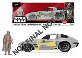 (Pre-order) Star Wars Diecast Model 1:24 Mandalorian Chevrolet Corvette Sting Ray 1963