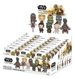 (Pre-order) Star Wars: The Book of Boba Fett 3D PVC Bag Clips Series 1 Display (24)