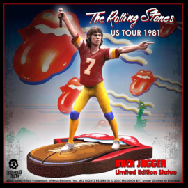 (Pre-order) Rolling Stones Rock Iconz Statue Mick Jagger US Tour 1981 (Burgundy Jersey) 22 cm