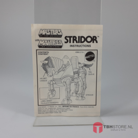 MOTU Masters of the Universe Stridor Instructions / Instructies