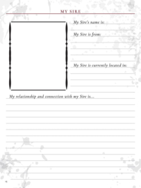 Vampire: The Masquerade 5th Edition RPG Journal Expanded Character Sheet Journal *Englische Version*