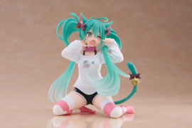 (Pre-order) Hatsune Miku PVC Statue Desktop Cute Figure Hatsune Miku Cat Ear T-Shirt Ver. 13 cm        