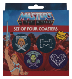 (Pre-order) Masters of the Universe Coaster 4-Pack Printed Metal