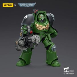 (Pre-order) Warhammer 40,000 Action Figure Salamanders Terminator 3 with Power Fist and Assault Cannon 14 cm