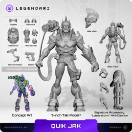 PRE-ORDER Legendari Actionfigur 1/10 Quik Jak 18 cm