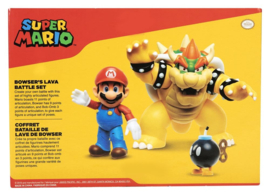 (Pre-order) World of Nintendo Action Figure 3-Pack Mario vs. Bowser Lava Battle 