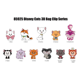 (Pre-order) Disney Cats 3D Foam Bag Clips Series 69 Display (24)