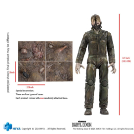 PRE-ORDER The Walking Dead Exquisite Mini Action Figure 1/18 Daryl Dixon Dark Eyes Walker 11 cm