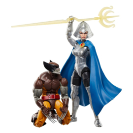 Wolverine 50th Anniversary Marvel Legends Action Figure 2-Pack Wolverine & Lilandra Neramani