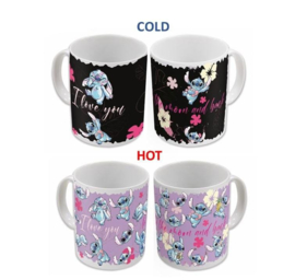 (Pre-order) Lilo & Stitch Heat Change Mug Stitch & Angel 325 ml        