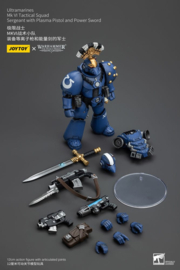 PRE-ORDER Warhammer The Horus Heresy Action Figure 1/18 Ultramarines MK VI Tactical Squad Sergeant with Plasma Pistol and Power Sword 20 cm