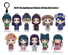 (Pre-order) Apothecary Diaries 3D PVC Bag Clips Series 1 Display (24)