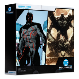 PRE-ORDER DC Collector Action Figures Pack of 2 Omega (Unmasked) & Batman (Bloody)(Gold Label)