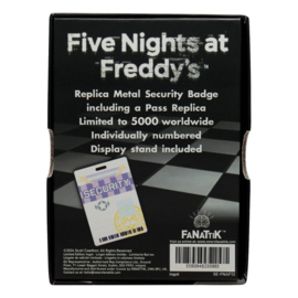 (Pre-order) Five Nights at FreddyÂ´s Replica Security Badge Antique Brass Edition