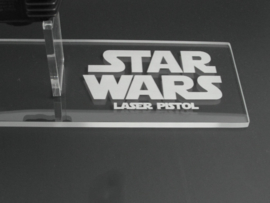 Vintage Star Wars Han Solo Laser Pistol/Blaster Display Stand - Right Facing