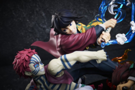 (Pre-order) Demon Slayer: Kimetsu no Yaiba PVC Figure Tanjiro Kamado & Giyu Tomioka & Akaza 13 cm