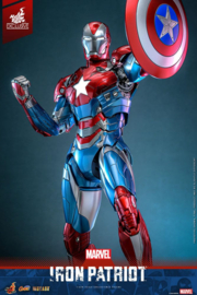Marvel Comic Diecast Masterpiece Action Figure 1/6 Iron Patriot Hot Toys Exclusive 32 cm
