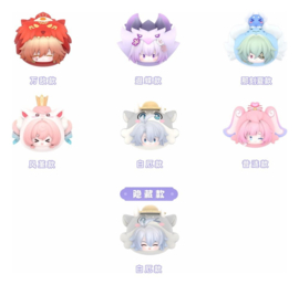 (Pre-order) Honkai: Star Rail PVC Mini Figures Cosmic Amusement Park Wobble Doll Blind Box Display (6)