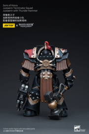 Warhammer The Horus Heresy Action Figure 1/18 Sons of Horus Justaerin Terminator Squad Justaerin with Thunder Hammer 12 cm 