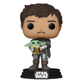 Star Wars The Mandalorian POP! TV Vinyl Figure The Mandalorian & Grogu 9 cm