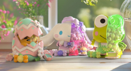 (Pre-order) Sanrio Floral Daydream Series Kandy 4 inch Vinyl Figure Blind Box Display (6)