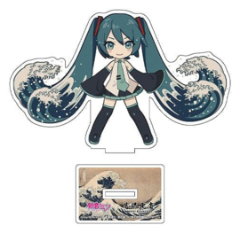(Pre-order) Hatsune Miku x Katsushika Hokusai iXima Die-Cut Acrylic Stand The Great Wave off Kanagawa 10 cm (5)