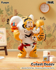 (Pre-order) Alexander The Fat Tiger Mini Figures Roaring Love Series 2: Epic Filial Fabil7 cm Display (8)