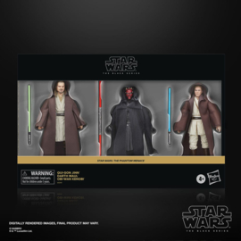 PRE-ORDER Star Wars Episode I Black Series Action Figure 3-Pack Qui-Gon Jinn, Darth Maul, Obi-Wan Kenobi 15 cm