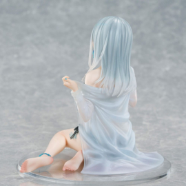 Original Character PVC Statue 1/7 Silver-Haired Girl Sky Blue Morning Special Outfit Ver. by Fuumi Illustration 16 cm 