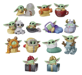 (Pre-order) Star Wars Mini Figures 4 cm Grogu Force Freeze Series 2 Blind Box Display (24)